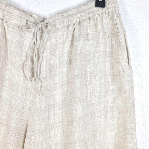 POETRY 100% Linen Culottes Wide Leg Stripe Pants - Picture 6 of 9
